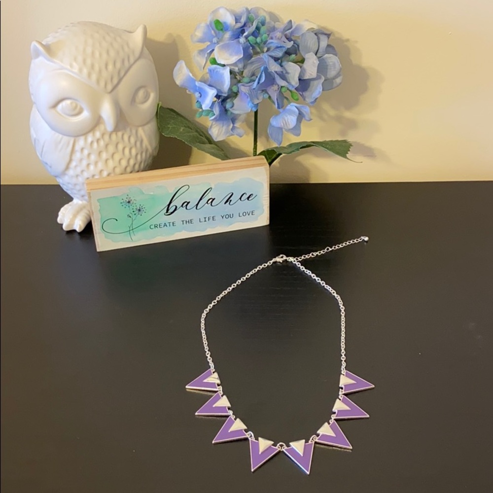 Purple and Silver Necklace